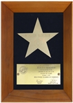 ''Rocky'' Star Burgess Meredith's Personally Owned Hollywood Walk of Fame Award